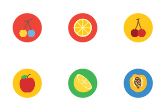 Fruits And Vegetables  Icon Pack