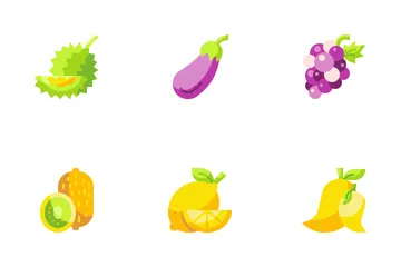 Fruits And Vegetables Icon Pack