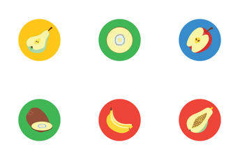 Fruits And Vegetables  Icon Pack
