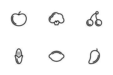 Fruits And Vegetables Icon Pack