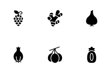 Fruits And Vegetables Icon Pack