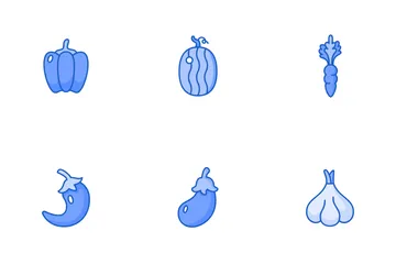 Fruits And Vegetables Icon Pack