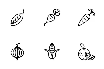 Fruits And Vegetables Icon Pack