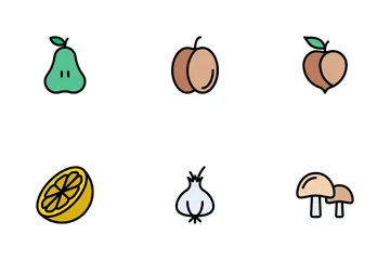 Fruits And Vegetables Icon Pack