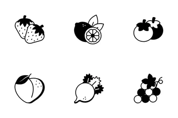 Fruits And Vegetables Icon Pack