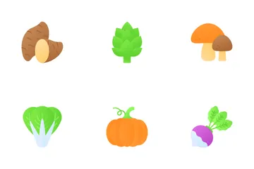 Fruits And Vegetables Icon Pack