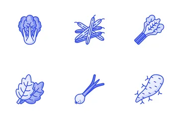 Fruits And Vegetables Icon Pack