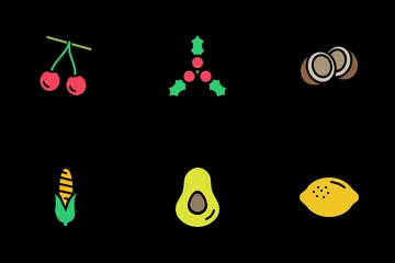 Fruits And Vegetables Icon Pack