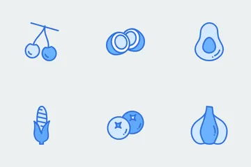 Fruits And Vegetables Icon Pack