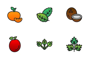 Fruits And Vegetables Icon Pack