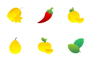 Fruits And Vegetables Icon Pack