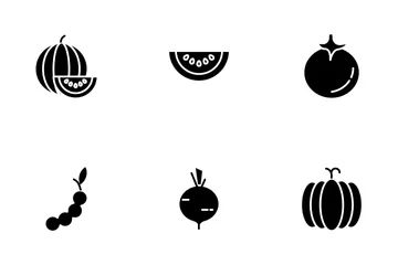 Fruits And Vegetables Icon Pack