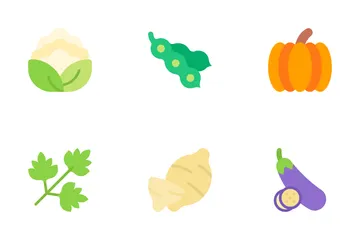 Fruits And Vegetables Icon Pack