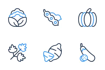 Fruits And Vegetables Icon Pack