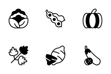 Fruits And Vegetables Icon Pack