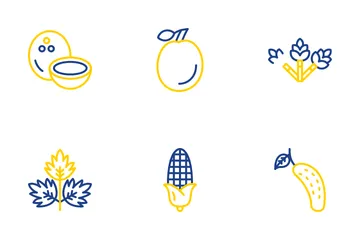 Fruits And Vegetables Icon Pack