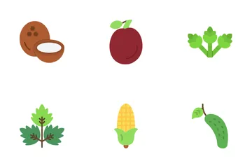 Fruits And Vegetables Icon Pack