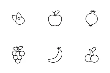 Fruits And Vegetables Icon Pack