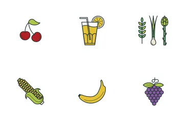 Fruits And Vegetables Icon Pack