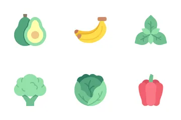 Fruits And Vegetables Icon Pack