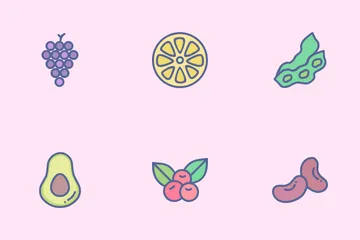 Fruits And Veggies Icon Pack