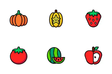 Fruits légumes Icon Pack