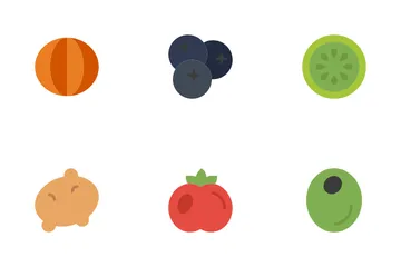 과일 및 야채 아이콘 팩