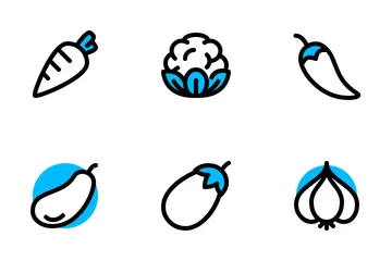 Fruits & Vegetables 2 Icon Pack