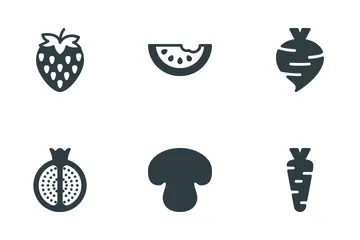 Fruits & Vegetables  Icon Pack