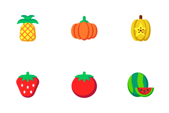 Fruits & Vegetables Icon Pack