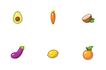 Fruits & Vegetables Icon Pack