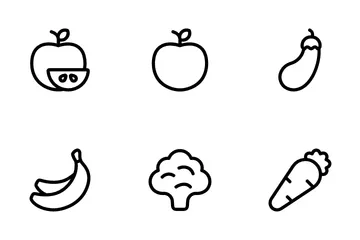 Fruits & Vegetables Icon Pack