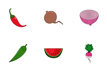 Fruits & Vegetables Icon Pack