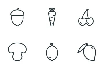 Fruits & Vegetables  Icon Pack