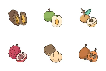 Fruta de caroço Pacote de Ícones