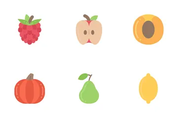 Fruta - Plana Pacote de Ícones