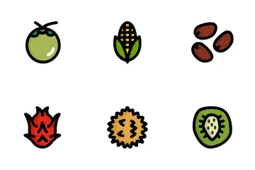 Fruta Sin Hojas Paquete de Iconos