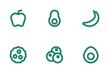 Frutas e Alimentos Pacote de Ícones