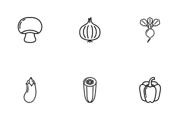 Frutas e vegetais Pacote de Ícones