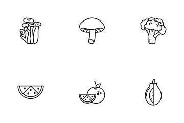 Frutas e vegetais Pacote de Ícones