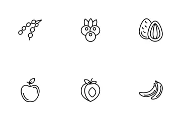Frutas e vegetais Pacote de Ícones