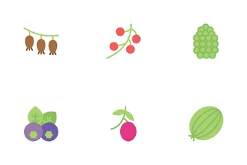 Frutas silvestres Paquete de Iconos