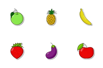  Frutas y Verduras Vol 1 Paquete de Iconos