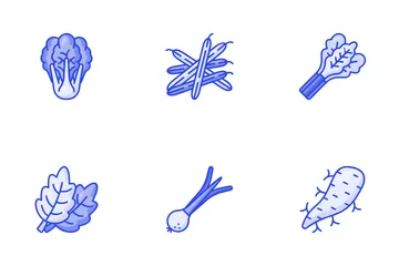 Frutas y vegetales Paquete de Iconos