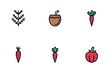 Frutta e verdura Icon Pack