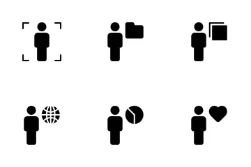 Full Body Single User Neutral Icon Pack