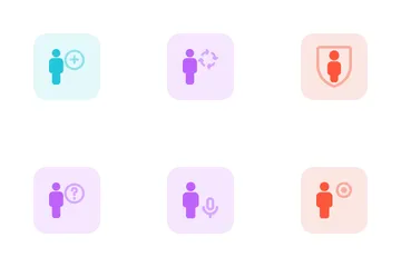 Full Body User Male Icon Pack