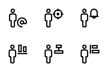 Full Body User Male Icon Pack