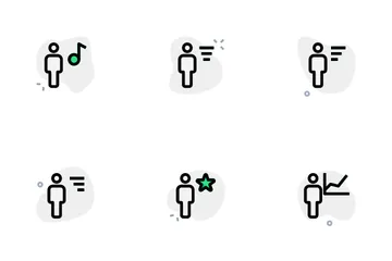 Full Body User Male Icon Pack