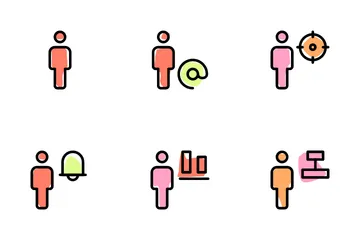 Full Body User Male Icon Pack